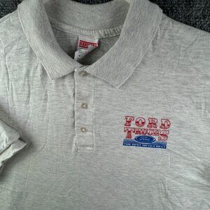 VTG Ford Trucks The Best Never Rest Polo Shirt Gray 2XL USA Made Hartwell Men
